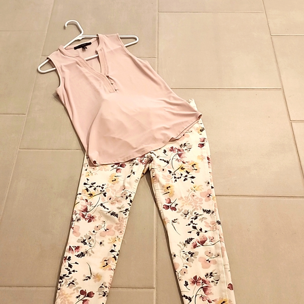 White House Black Market Spring Outfit size 0R XS